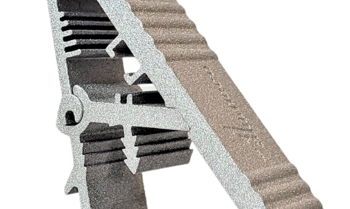 3D printed aluminium A closeup